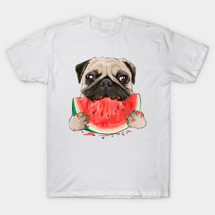 Pug Watermelon T-Shirt